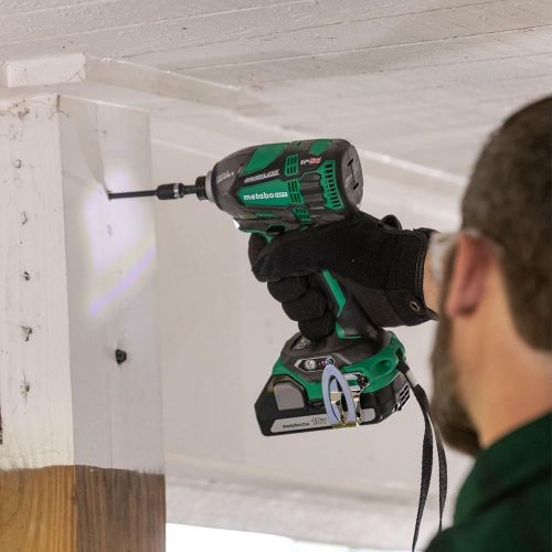  Metabo HPT 18V MultiVolt Cordless Triple Hammer Impact Driver Kit | 4-Stage Electronic Speed Switch | IP56 Rated | Lifetime Tool Warranty | WH18DBDL2C, Green