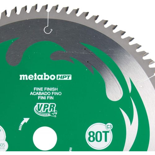  Metabo HPT 115436M 12 in. 80-Tooth Fine Finish VPR Blade