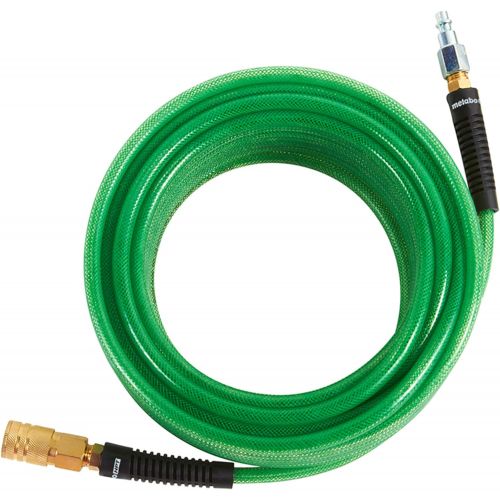  Metabo HPT Air Hose, 1/4 x 50, 1/4 Industrial Fittings, Professional Grade Polyurethane, 300 PSI (115155M)