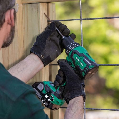  Metabo HPT 18V MultiVolt Cordless Drill/Driver Kit | Brushless Motor | 1/2-Inch Keyless Metal Chuck | Lifetime Tool Warranty | DS18DBFL2E, Green