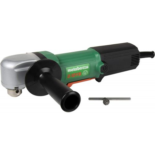  Metabo HPT Right Angle Corded Drill, 4.6-Amp, 3/8-Inch, 3-1/4-Inch Low Profile Head, 500-2300 Rpm, Removable Side Handle, Contractor-Grade Cast Aluminum Gear Housing, 5-Year Warran