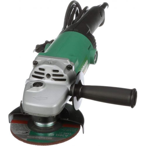  Metabo HPT Angle Grinder, 5-Inch, 11-Amp Dust-Resistant Motor, Trigger Lock-On, 10,000 RPM, Compact & Lightweight Design, 1-Year Warranty (G13SC2)