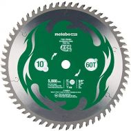 Metabo HPT 10-Inch Miter Saw/Table Saw Blade, 60T, Fine Finish, 5/8 Arbor, Large Micrograin Carbide Teeth, 5800 Max RPM, 115435M