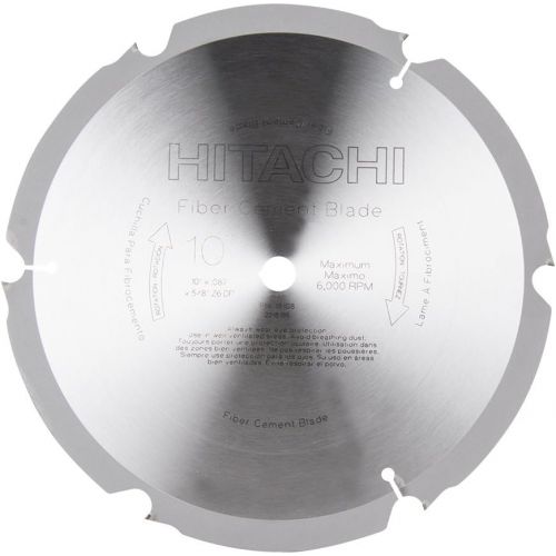  Metabo HPT 18108 10-Inch 6 Tooth Fiber Cement Cutting Blade with 5/8-Inch Arbor