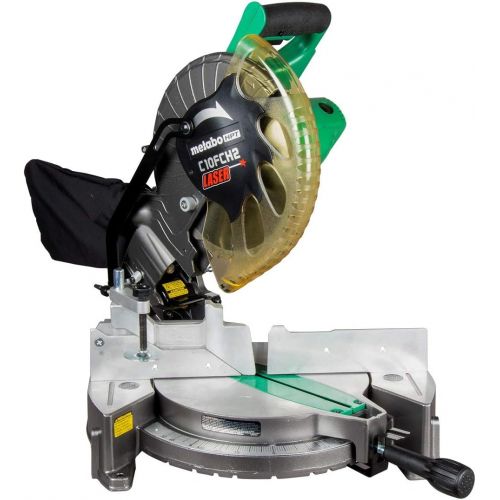  Metabo HPT 10-Inch Compound Miter Saw | Laser Marker | 15-Amp Motor | Single Bevel | (C10FCH2S)