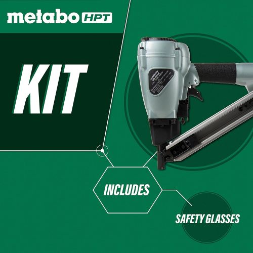  Metabo HPT Strap-Tite Fastening System Strip Nailer, Pneumatic, Accepts 1-1/2-Inch Nails, Metal Connector (NR38AK)