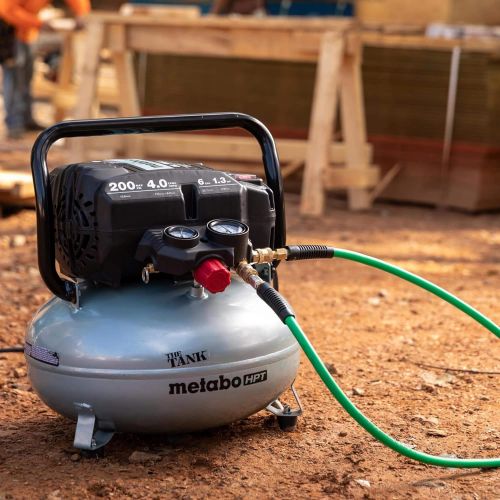  Metabo HPT THE TANK Pancake Air Compressor, 200 PSI, 6 Gallon (EC914S)