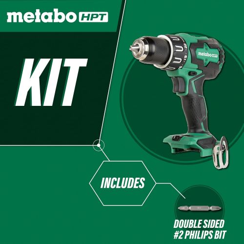  Metabo HPT 18V Cordless Brushless Driver Drill | Tool Only - No Battery | Built-in LED Light, 1/2-Inch Keyless All-Metal Chuck, Lifetime Tool Warranty | DS18DBFL2Q4