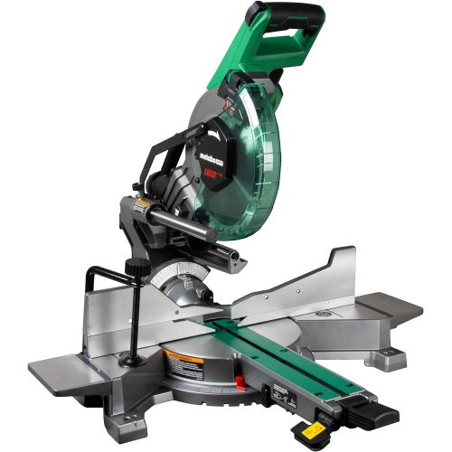  Metabo HPT C10FSHC 10 Sliding Dual Compound Miter Saw with Laser Marker, Zero Rear Clearance Slide System, Ergonomic Upfront Bevel Lock, Includes 10 40T TCT Miter Saw Blade