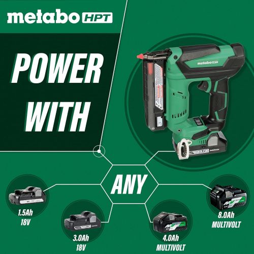  Metabo HPT 18V Cordless Pin Nailer, Tool Only - No Battery, 5/8-Inch up to 1-3/8-Inch Pin Nails, 23-Gauge, Holds 120 Nails, Lifetime Tool Warranty (NP18DSALQ4)