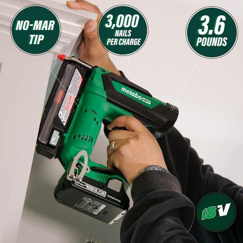  Metabo HPT 18V Cordless Pin Nailer, Tool Only - No Battery, 5/8-Inch up to 1-3/8-Inch Pin Nails, 23-Gauge, Holds 120 Nails, Lifetime Tool Warranty (NP18DSALQ4)