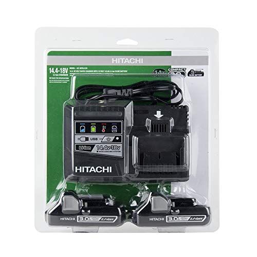  Metabo HPT Hitachi UC18YSL3S Compact 18V 3.0Ah Lithium Ion Battery (2 Pack)