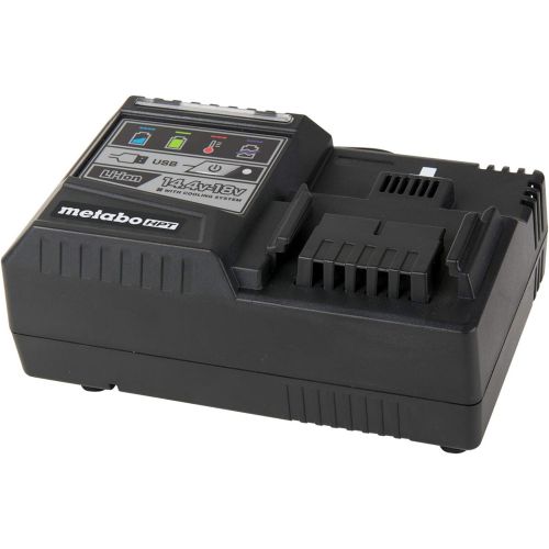  Metabo HPT Rapid Battery Charger | 18V, Lithium-Ion, Slide Style Batteries | USB Port | UC18YSL3M