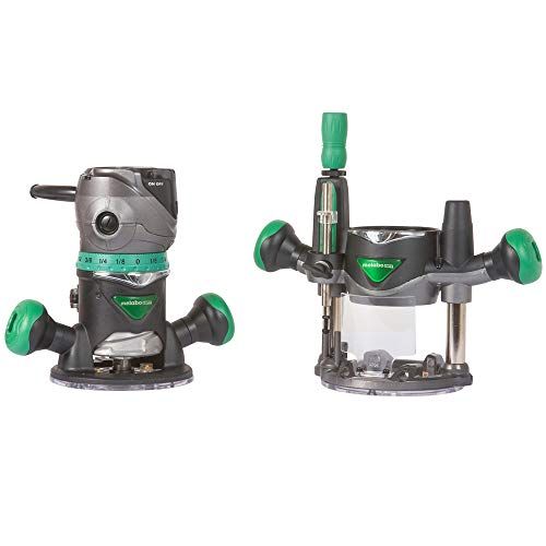  Metabo HPT Router Kit | Fixed/Plunge Base | Variable Speed | 11 Amp Motor | 2-1/4 Peak HP | KM12VC