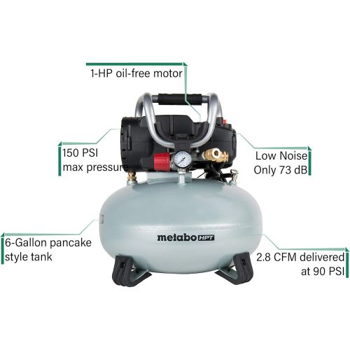  Metabo HPT Pancake Air Compressor, 6 Gallon (EC710S)