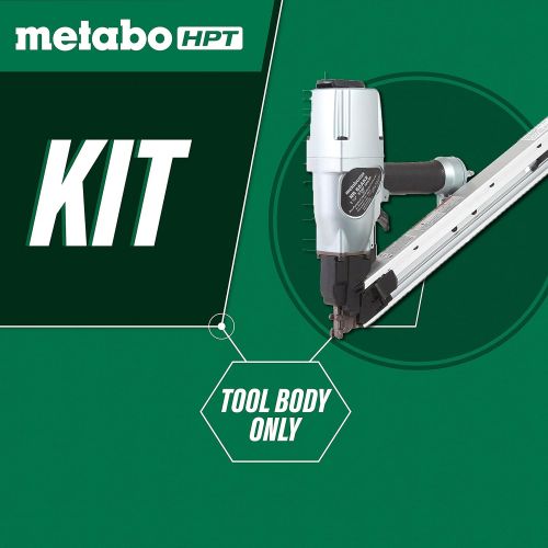  Metabo HPT 2-1/2-Inch Strap-Tite Fastening System Strip Nailer | Pneumatic | Accepts 1-1/2 and 2-1/2 Nails | Metal Connector | NR65AK2