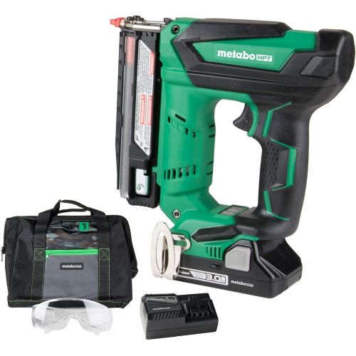  Metabo HPT Cordless Pin Nailer Kit, 18V, 23 Gauge, 5/8 up to 1-3/8 Pin Nails, 3000 Nails Per Charge, Compact 3.0 Ah Lithium Ion Battery, Lifetime Tool Warranty (NP18DSAL)