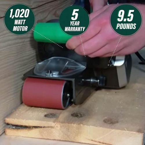  Metabo HPT Belt Sander | Variable Speed | 3-Inch x 21-Inch V-Belt | 9.0 Amp Motor | Soft Grip | 5-Year Warranty | SB8V2