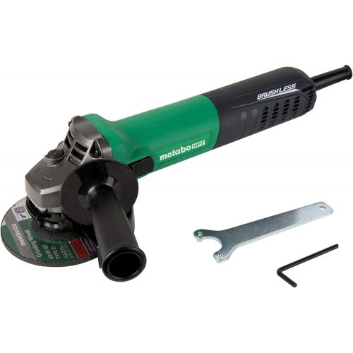  Metabo HPT Angle Grinder | 4-1/2-Inch | AC Brushless | Variable Speed | 12-Amp Motor | 2,800 - 10,000 Rpm | 1,300W | Slide Switch W/ Trigger Lock-On | 1-Year Warranty | G12VE