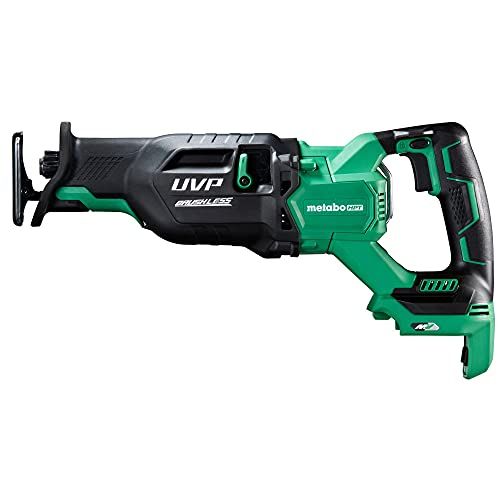  Metabo HPT 36V MultiVolt Cordless Reciprocating Saw | User Vibration Protection | Tool Body Only | CR36DAQ4, Green