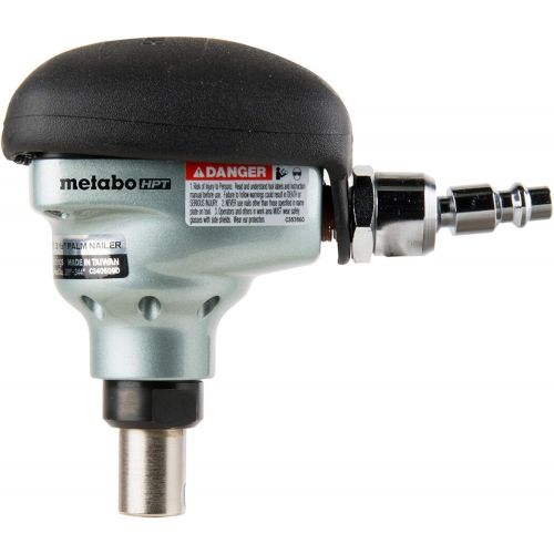  Metabo HPT Palm Nailer, Pneumatic, Accepts Nails From 2-1/2 to 3-1/2, 360° Swivel Fitting, Over-Molded Rubber Grip, Ideal For Joist Hangers & Metal Connectors (NH90AB)