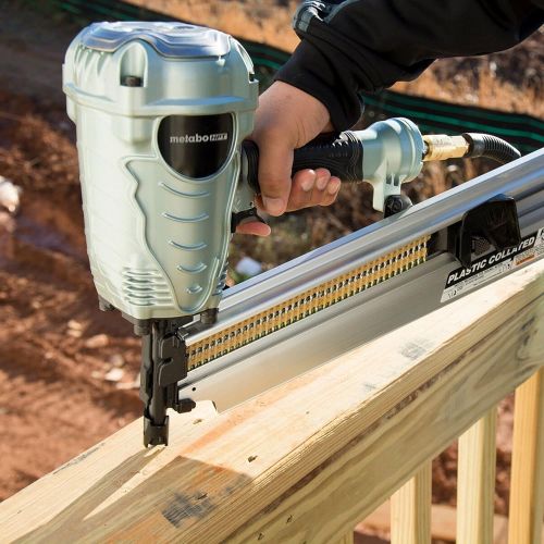  Metabo HPT Framing Nailer, The Pro Preferred Brand of Pneumatic Nailers, 21° Magazine, Accepts 2-Inch to 3-1/2-Inch Framing Nails (NR90AES1)