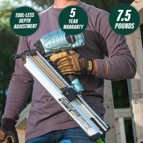  Metabo HPT Framing Nailer, The Pro Preferred Brand of Pneumatic Nailers, 21° Magazine, Accepts 2-Inch to 3-1/2-Inch Framing Nails (NR90AES1)