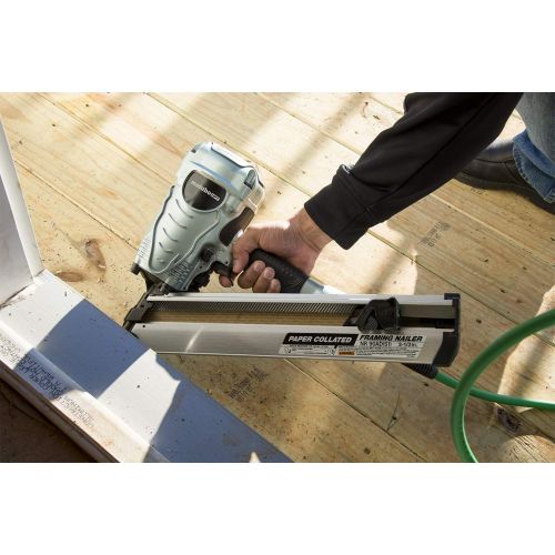  Metabo HPT Framing Nailer, 2-Inch up to 3-1/2-Inch Paper Collated Framing Nails, .113 - .148, 30 Degree Magazine, Pneumatic (NR90ADS1)