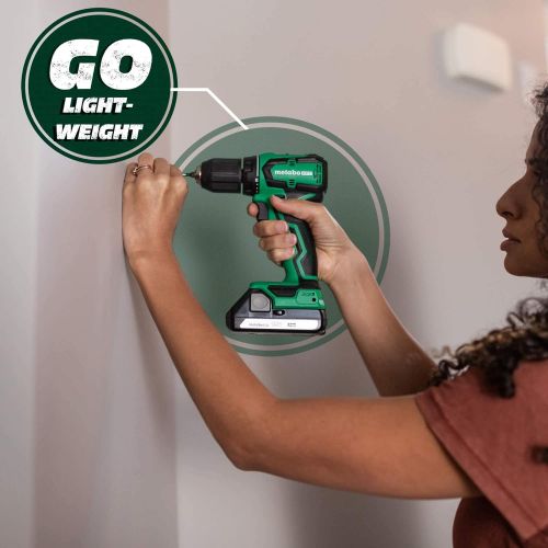  Metabo HPT Cordless Drill | 18V | Sub-Compact | Brushless Motor | Lithium-Ion Batteries | Lifetime Tool Warranty | DS18DDX