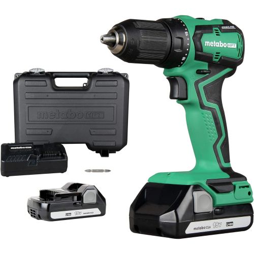  Metabo HPT Cordless Drill | 18V | Sub-Compact | Brushless Motor | Lithium-Ion Batteries | Lifetime Tool Warranty | DS18DDX