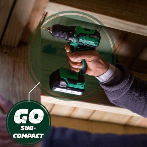  Metabo HPT Cordless Drill | 18V | Sub-Compact | Brushless Motor | Lithium-Ion Batteries | Lifetime Tool Warranty | DS18DDX