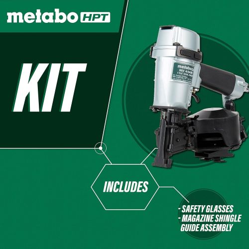  Metabo HPT Roofing Nailer, Pneumatic, Coil Roofing Nails from 7/8-Inch up to 1-3/4-Inch, 16 Degree Magazine (NV45AB2)