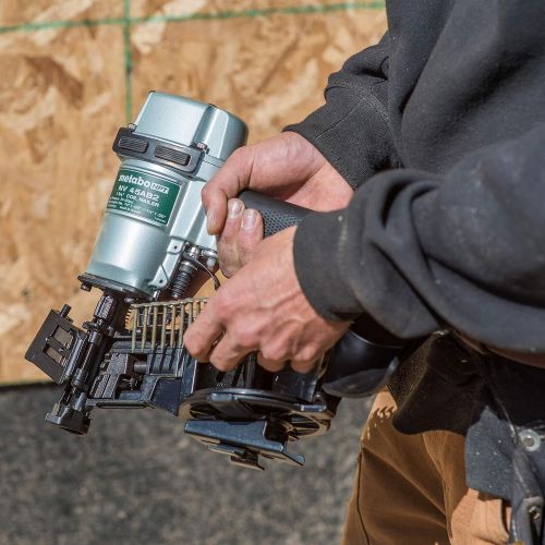  Metabo HPT Roofing Nailer, Pneumatic, Coil Roofing Nails from 7/8-Inch up to 1-3/4-Inch, 16 Degree Magazine (NV45AB2)