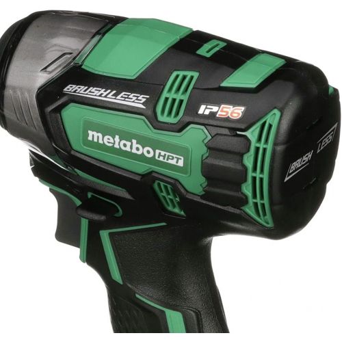  Metabo HPT 18V Cordless Impact Wrench | 225-LBS of Torque | 1/2 Square Drive | IP56 Compliant | LED Light | 4-Stage Electronic Speed Switch | Brushless | Tool Only - No Battery | W