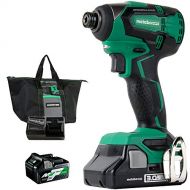 Metabo HPT WH18DBFL2T 18V Cordless Impact Driver | Includes 2 Batteries (1) 36V/18V Multivolt 5.0Ah & (1) 18V Compact 3.0Ah Battery | 1,522 in-lbs of Torque | Up to 3,100 Rpm 3,400