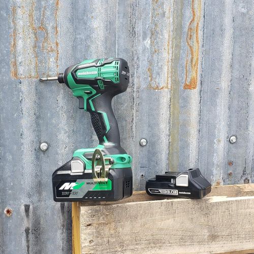  Metabo HPT WH18DBFL2T 18V Cordless Impact Driver | Includes 2 Batteries (1) 36V/18V Multivolt 5.0Ah & (1) 18V Compact 3.0Ah Battery | 1,522 in-lbs of Torque | Up to 3,100 Rpm 3,400