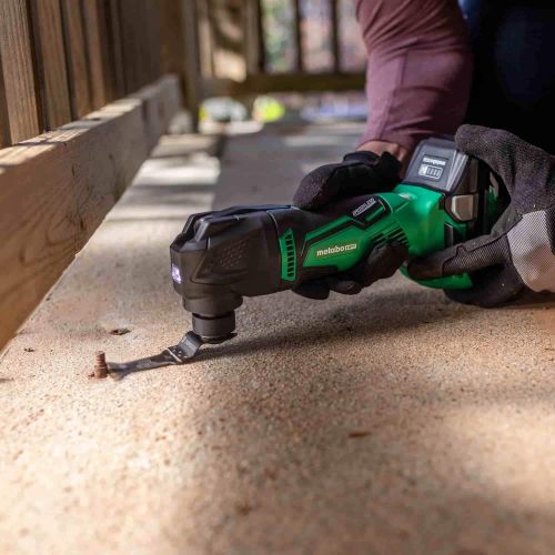  Metabo HPT Cordless Oscillating Multi-Tool | 18V Brushless Motor | Variable Speed Mode Functions | Tool-less Blade Change | Lifetime Tool Warranty | Bare Tool - No Battery (CV18DBL