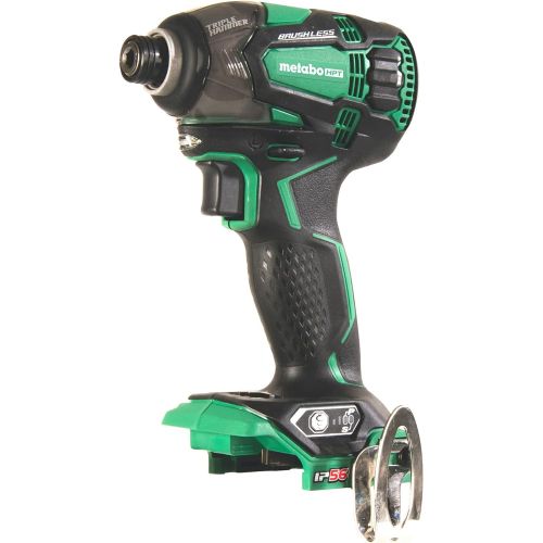  Metabo HPT 18V Cordless Impact Driver, Triple Hammer Technology, Powerful 1, 832 In/Lbs Torque, Variable Speed Trigger, IP56 Compliant, LED Light, Tool Only (WH18DBDL2Q4)