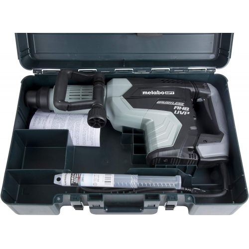  Metabo HPT Demolition Hammer, AC Brushless Motor, SDS Max, 27 Pound, Aluminum Housing Body, User Vibration Protection (H60MEY)