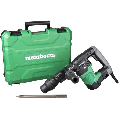  Metabo HPT Demolition Hammer, 11.5 lbs., SDS Max, Low Vibration Handle, 7.4 ft-lbs. Impact Energy, Aluminum Connecting Rod, 1-Year Warranty (H41MB2)