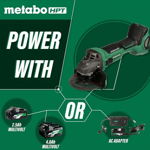  Metabo HPT 36V MultiVolt Brushless Angle Grinder | 4-1/2-Inch | Slide Switch | Tool Body Only | G3612DAQ6