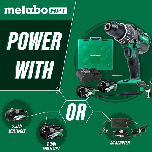  Metabo HPT 36V MultiVolt Cordless Hammer Drill Kit with Batteries and Charger | DV36DAG