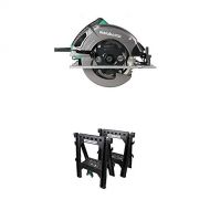 Metabo HPT 7-1/4 Circular Saw Kit with Folding Sawhorses (2-Pack)