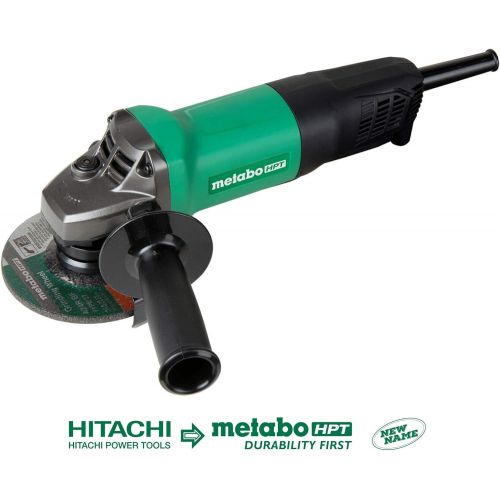  Metabo HPT 4-1/2-Inch Angle Grinder | Non-locking Paddle Switch | 7.9 Amp | Smallest Grip Circumference in its Class | 900W Input Motor | Lightweight | Dual-position Handle (G12SQ2