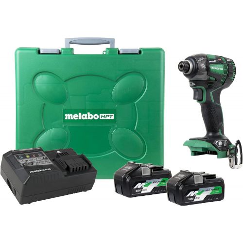  Metabo HPT 36V MultiVolt Triple Hammer Cordless Impact Driver Kit | Two Batteries and Charger | WH36DBG