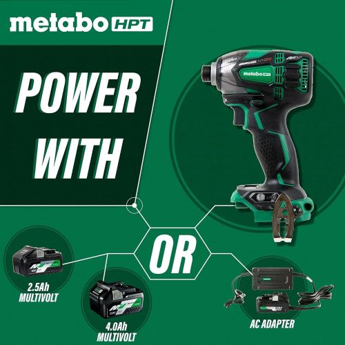  Metabo HPT 36V MultiVolt Triple Hammer Cordless Impact Driver Kit | Two Batteries and Charger | WH36DBG