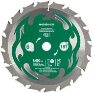 Metabo HPT Circular Saw Blade, 6-1/2-Inch, 18T, 5/8-Inch Arbor, Thin Kerf, VPR (115427M)