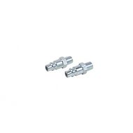 Metabo HPT Industrial Air Plug Set, 3/8 Inch Body Size, 1/4 Inch NPT Male Threads Size, Zinc Plated Steel, 2-Pack (115324M)