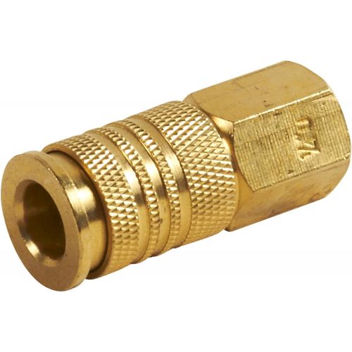  Metabo HPT Universal Coupler, 1/4 Body Size, Brass, 6 Ball, 1/4 Thread Size, Female (115149M)