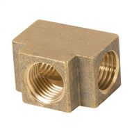 Metabo HPT Tee Splitter, 3 x 1/4-Inch, Female, Brass (115179M)